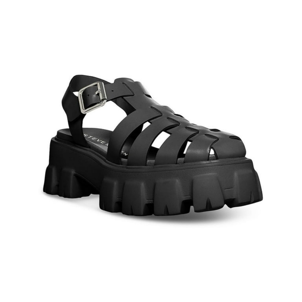 Steve Madden Black Platform Sandals